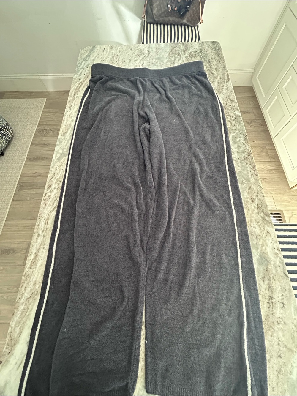 Sweet Dreams Black Track Pants with White Side Stripes most comfortable